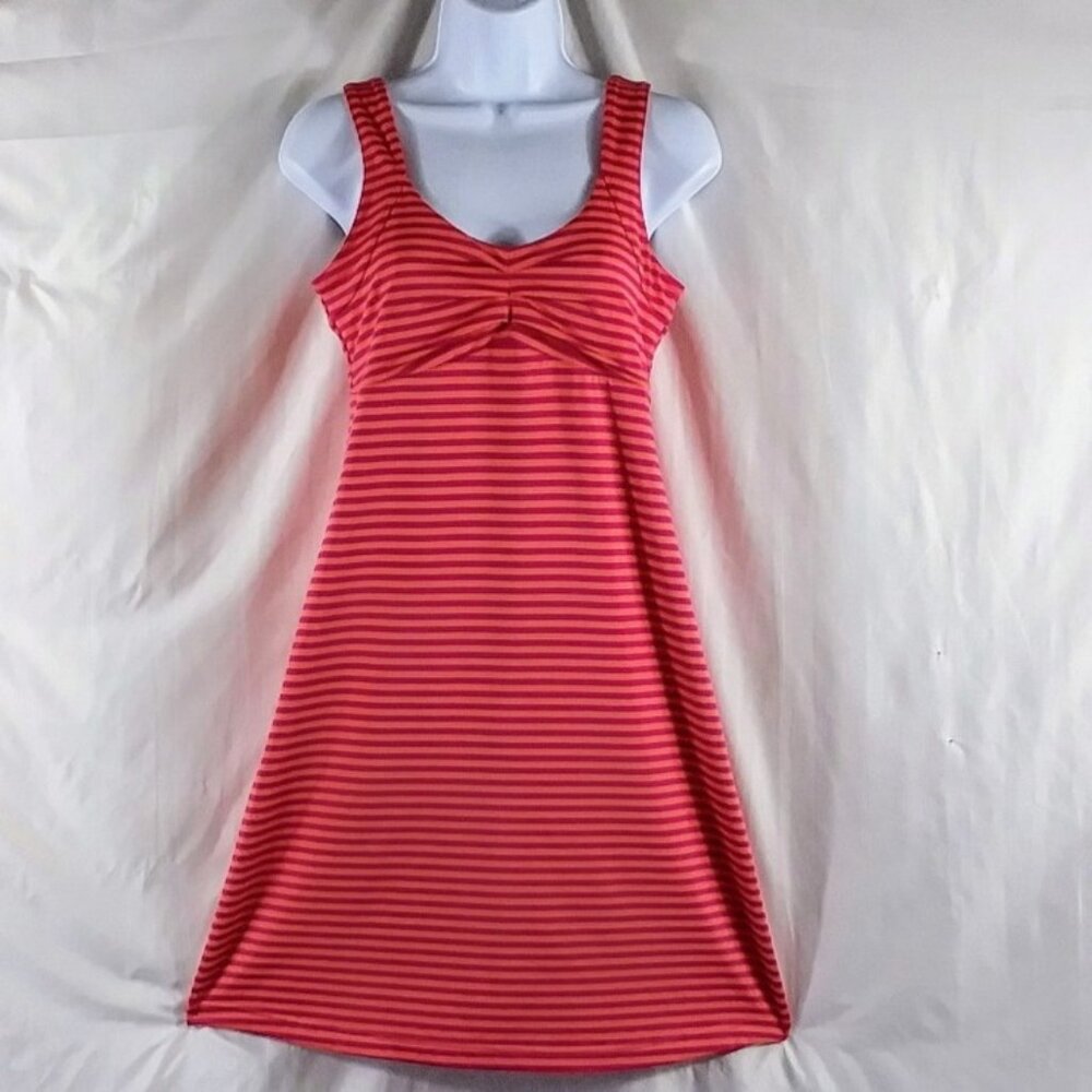 Alpine Design Women's Pink Sleeveless Striped Summer Fit & Flare Mini Size S
